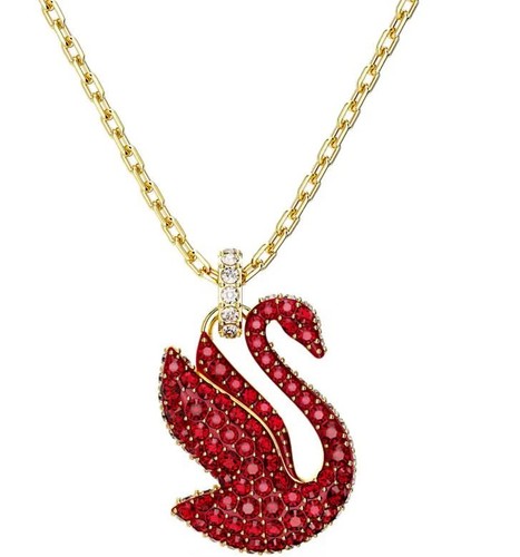 Swarovski swan anhänger rot - swarovski,
