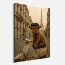 Wandbild HOCHLANDRIND IN PARIS