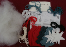  NÄHSET -- WEIHNACHTEN -- FILZANHÄGER --GIRLANDE