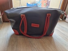 Longchamp Leder Mit Beschichteten CANVAS braun/ Rot