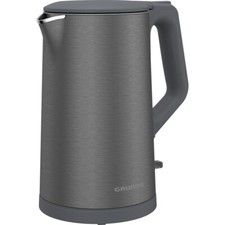 Grundig WK 7340, Wasserkocher, 2150 W, 1.5 Liter, 360°-Sockel, Kalkfilter, grau