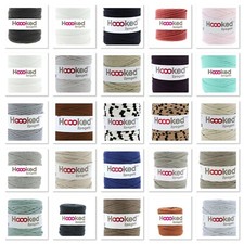 €0,07/Meter 2x120 Meter Hoooked Zpagetti Sparset Hooked Textilgarn