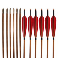 48Stück 33zoll Bambus Pfeile