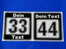 2 x Auto Wunsch - Startnummer