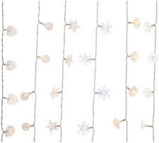 LED Lichterkette Stern Rose Eiskristall Kugel Herz Blume  Innen 1,10 m