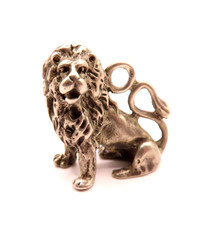 Löwe Lion Anhänger 925 Sterling Silber Tier Figur Silver Retro Leo Sternzeichen