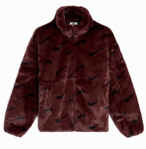 Nike kunstpelz jacke mit - kunstpelz,