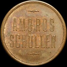 PFANDMARKE: "FLASCHEN-EINSATZ". MINERALWASSERFABRIK AMBROS SCHULLER - MÜNCHEN.