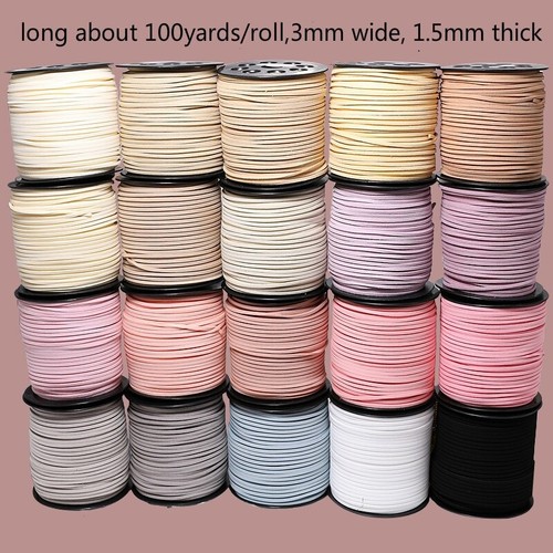 100 yards faux suede leder - 100,
