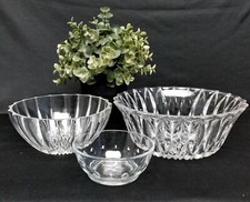 Konvolut 3 verschiedene Glas Schalen, Glasschüssel, Salatschalen H 542