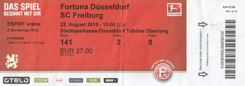 Ticket fortuna düsseldorf - ticket,