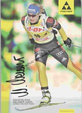 Original Autogramm Magdalena Neuner Biathlon /// Autogramm Autograph signiert si