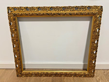 +ANTIK+ XXL Rahmen / Bilderrahmen / Holzrahmen mit Gold / Florentiner c1880