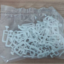 100 Stück Gardinen Gleiter Häkchen Haken für Ikea Kvartal Schiebegardine Weiß