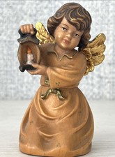 Engelfigur Holz -Handgeschnitzt und handgemalt Südtirol, Weihnachtsdekoration