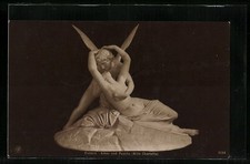 Ansichtskarte Canova, Amor und Psyche, Villa Charlotta 