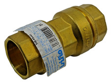 isiflo Verbindungsstück Messing Kupplung Verbinder PE-Rohr - Typ 100 40 x 40 mm