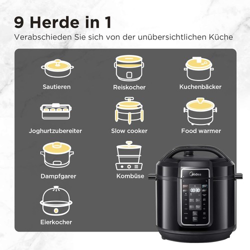 Midea elektrischer - midea, 8l