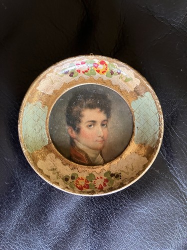 Portraitminiatur medaillon - portraitminiatur,,