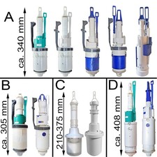 Geberit Unterputz Spülkasten Ersatzteile: Heberglocke, Ablaufventil, Spülventil