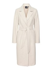 VERO MODA Damen langer Mantel - VmFortuneaya Bindegürtel Coat