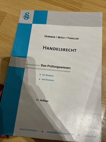 Handelsrecht skript - handelsrecht, (skript