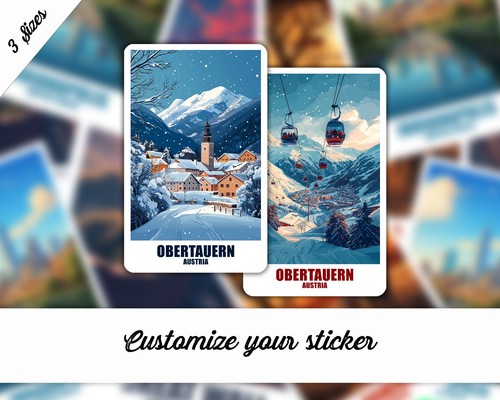 Obertauern aufkleber - obertauern,