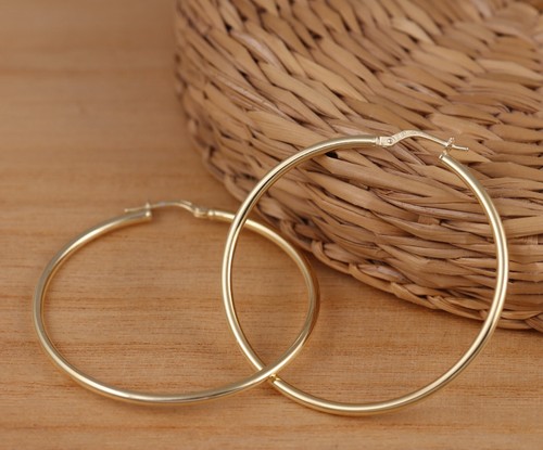 Klassische creolen gelbgold - creolen,