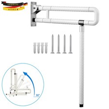 Stützgriff WC Klappgriff Aufstehhilfe Stütz 60 cm weiß Toilettengriff Bis 200Kg