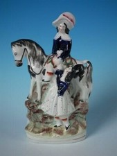 Staffordshire Paar & Pferd Figur