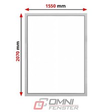 Fenster PVC FIX viele farbe 1550 x 2070mm Festverglasung Kunstoff auf Maß