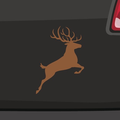 Jumping deer sticker - sticker, kleber