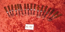 17 Servier Gäbelchen mit Holzgriff / ROSTFREI / Nr.91