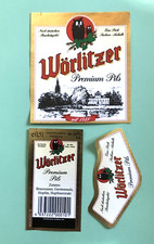 Bieretikett - Beer Label WÖRLITZER  Premium Pils , Sachsen-Anhalt #1531#
