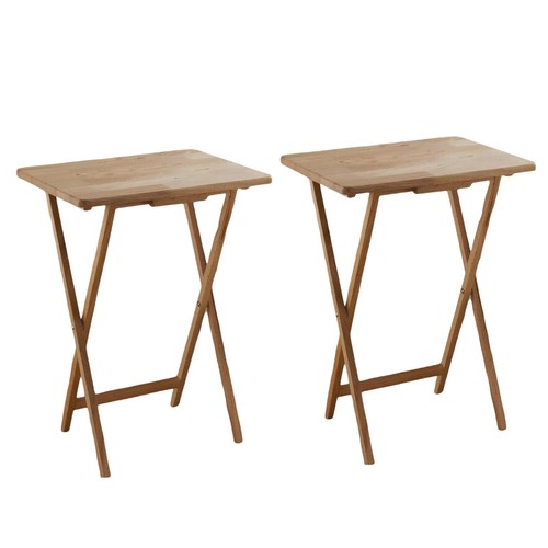 2er set klappbar gummiholz - set,