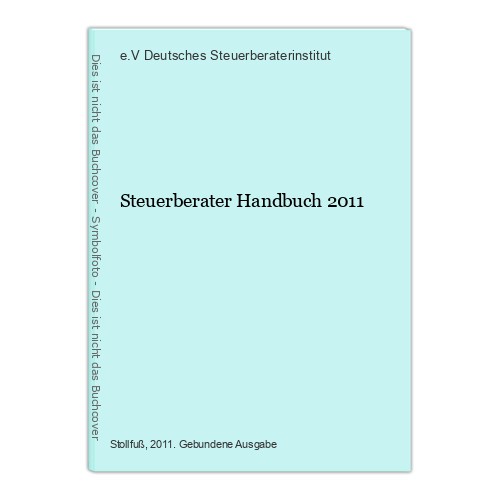 Steuerberater handbuch 2011 - steuerberater,