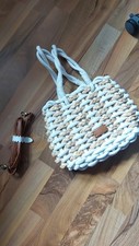 Makramee Korbtasche geflochtene boho Tasche Handtasche Strandtasche