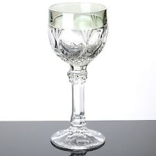 1 Weinglas Römer Hofbauer Glas grün 19 cm Bleikristall Vintage Trinkglas