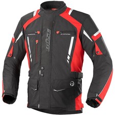 Motorradjacke Herren Büse Torino Pro Jacke Textil Schwarz/Rot Wasserdicht S