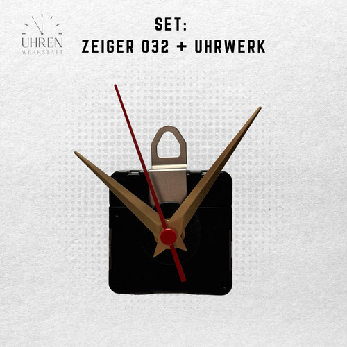Quarzuhrwerk lautlos mit