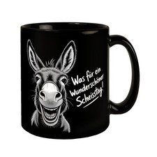 Lächelnder Esel Tasse -