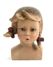 süßer Puppenkopf m. Zöpfen