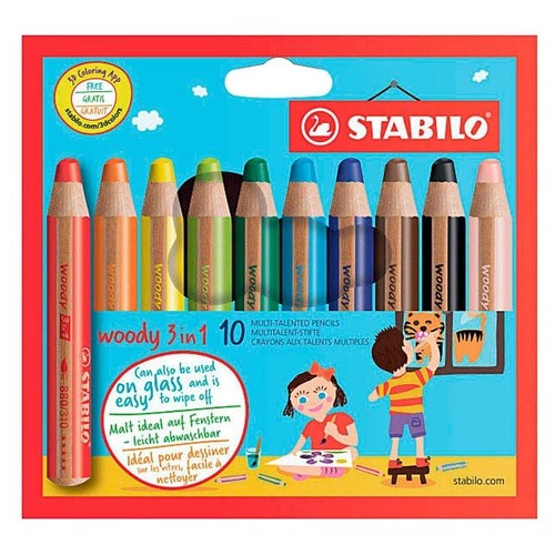 10x stabilo woody buntstift - 10x,