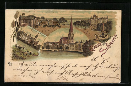 Lithographie schwerin - schwerin, /