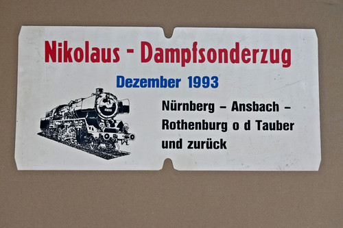 Original zuglaufschild - db,