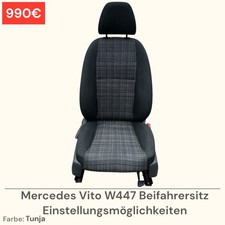Mercedes Vito W447 Beifahrersitz Sitz Einstellungsmöglichkeiten 2014-2023 Tunja