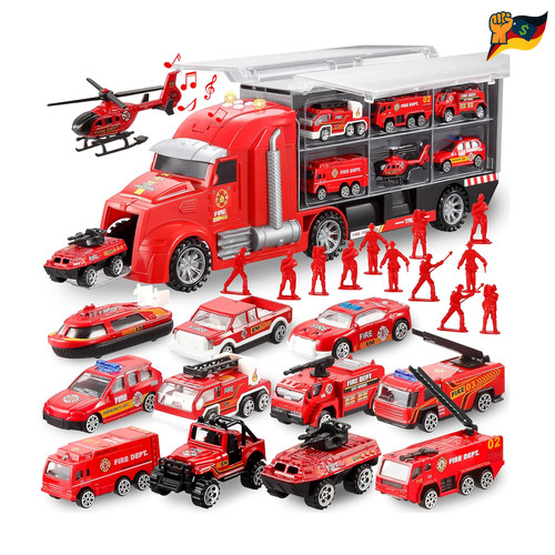 Feuerwehrauto spielzeugset - feuerwehrauto,
