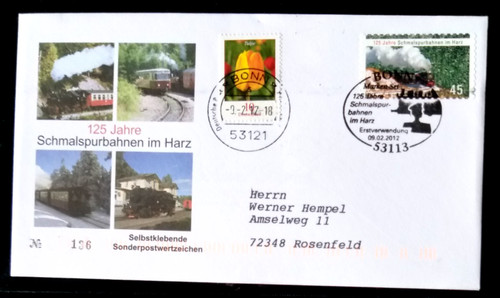 Brd 2012 fdc 125 - fdc,, jahre