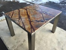 moderner Esstisch/ Wohnzimmertisch/ Marmortisch/ Natursteintisch beige/ braun