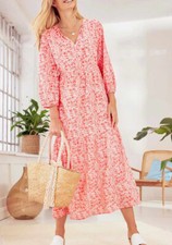 Kleid Heine Maxi Kleid koralle